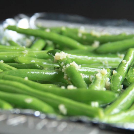 Baked Garlic Green Beans