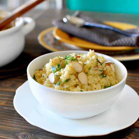 Lemon Herb Couscous with Almonds