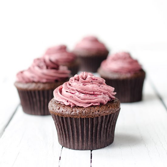 Chocolate Cherry Cupcakes