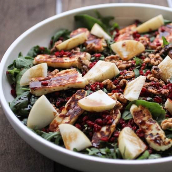 Haloumi, Quinoa & Pomegranate Salad