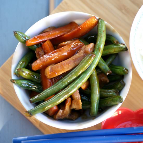 Sticky Peanut Satay Stir Fry