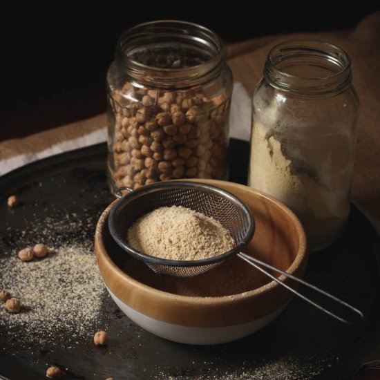 DIY chickpea flour