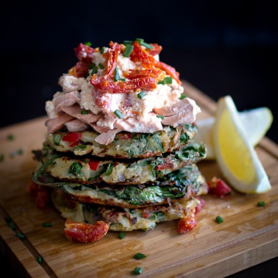 Salmon Kale Latkes