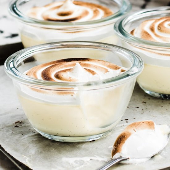 Marshmallow Honey Panna Cotta