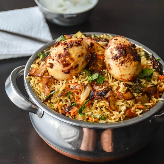 Hyderabadi Egg Biryani