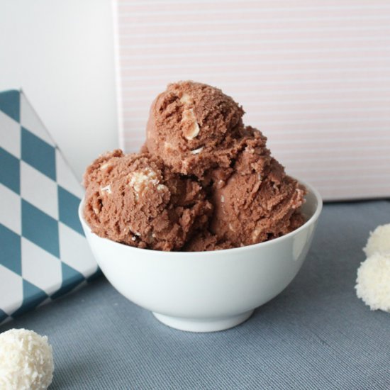 Chocolate Gelato with Raffaello