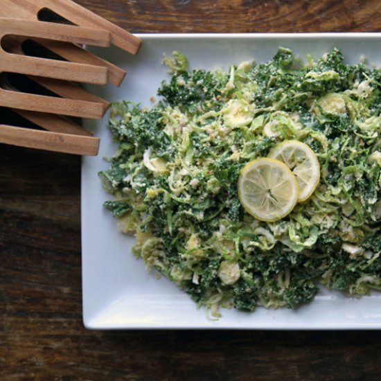 Brussels Sprout and Kale Salad