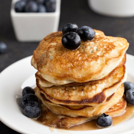 Blueberry Lemon Ricotta Pancakes