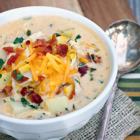 Roasted Poblano Chicken Chowder