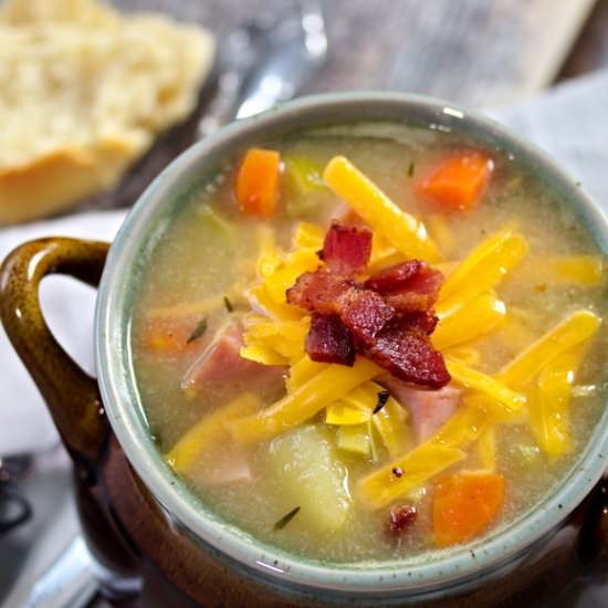 Cauliflower Soup with Chunky Potato