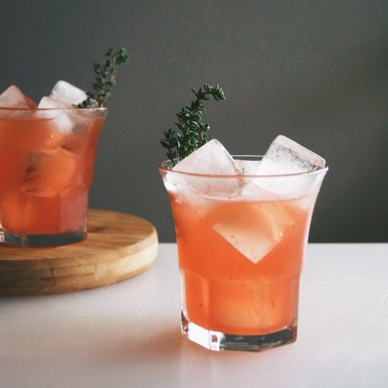 Blood Orange Whiskey Cocktail