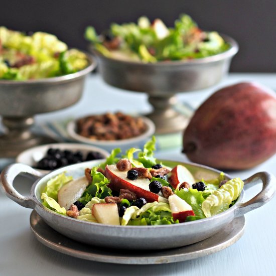 Pecan Blueberry Pear Salad