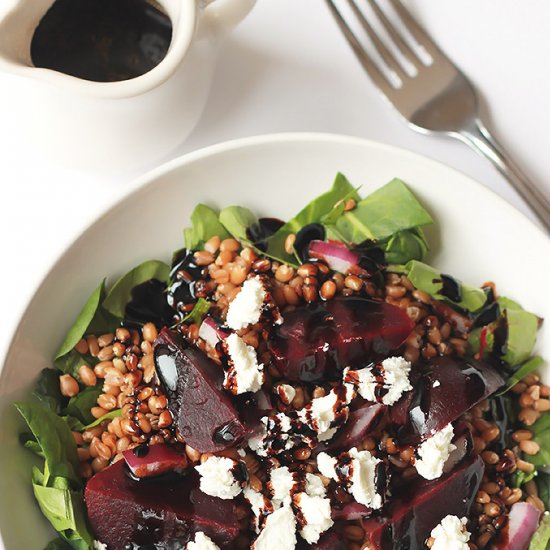 Wheat Berry Beet Salad