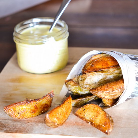 Truffle Fries with Homemade Mayo