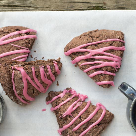 Blood Orange Chocolate Scones