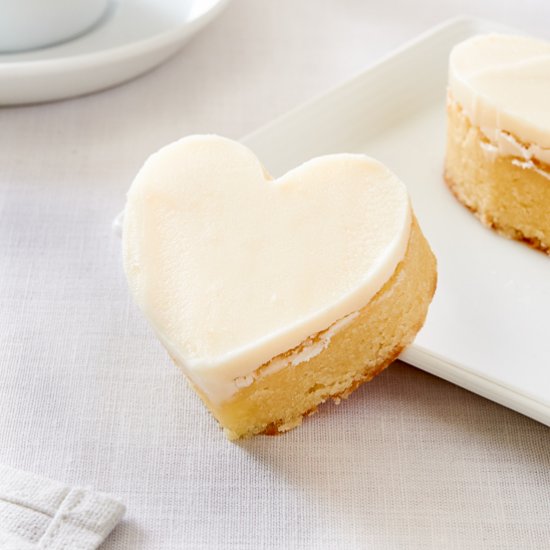 White Chocolate Heart Bars