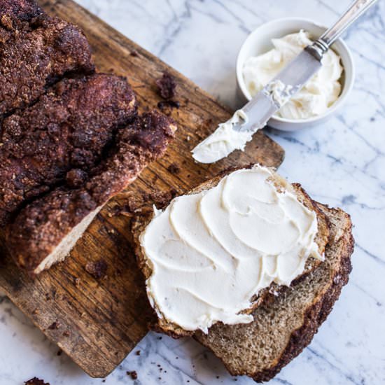 Cinnamon Crunch Bagel Loaf