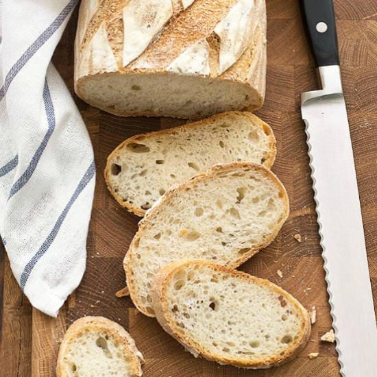 Homemade sourdough bread