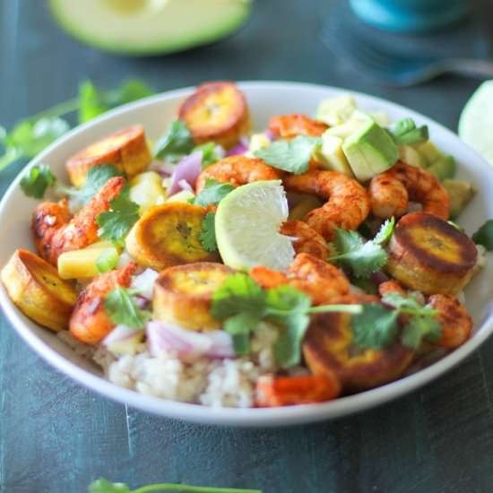 Cuban Shrimp Bowls