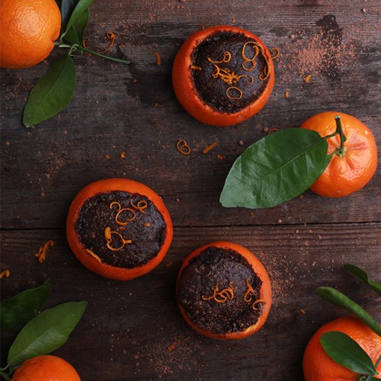 Mandarin Chocolate Cakes