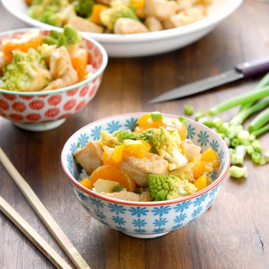 Orange Chicken Romanesco Stir Fry