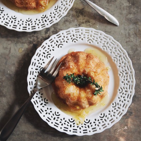 Meyer Lemon + Thyme Olive Oil Cakes