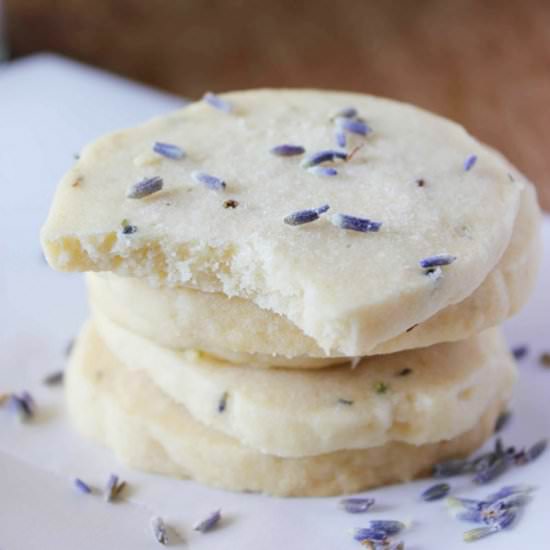 Lavender Shortbread Cookies