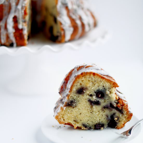 Blueberry Poppy Seed Bundt Cake