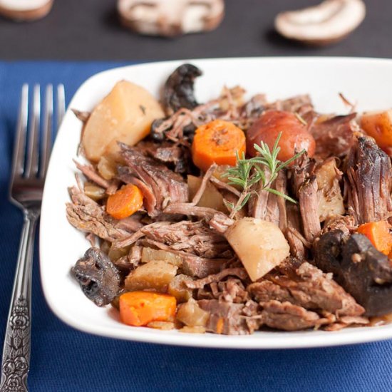 Rosemary Mushroom Pot Roast