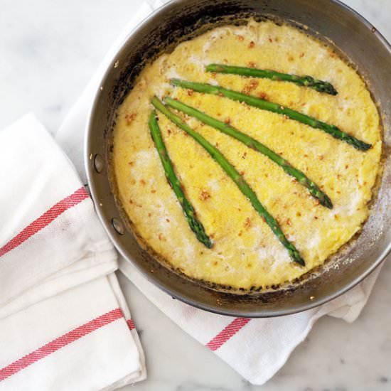 Asparagus & Cornmeal Pancake