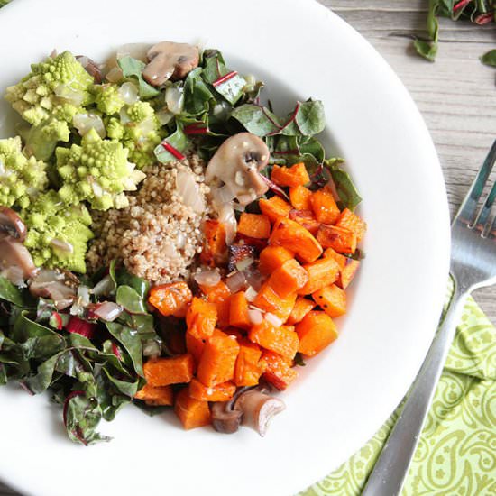 Warm Vegetable Bowl with Gravy