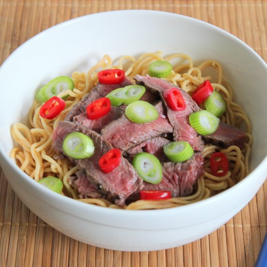 Chili and Garlic Beef Noodles