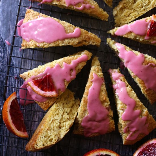 Blood Orange & Almond Scones