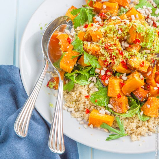 Roasted Pumpkin Quinoa Salad