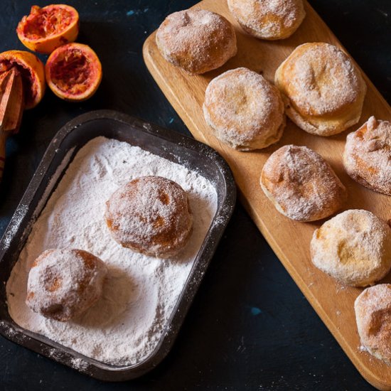 Blood Orange Cardamom Donuts