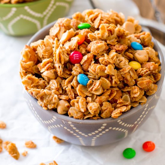 Honey Roasted Peanut Butter Granola