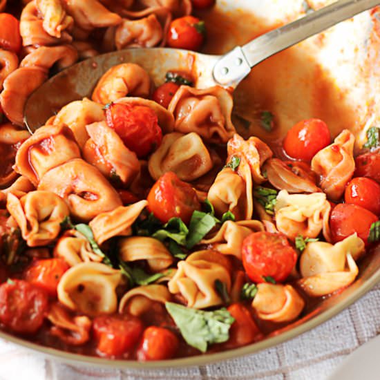 Tortellini in a Red Wine Sauce