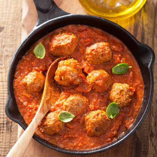 Cheesy Stuffed Meatballs