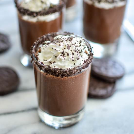 Thin Mint Pots de Creme