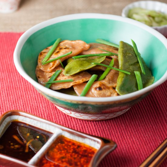 Asian Dumplings w/ Dipping Sauce