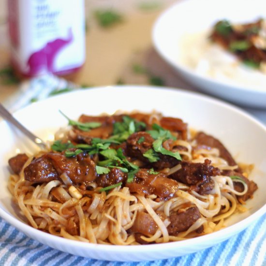 Thai-ish Beef Stroganoff