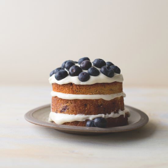 Blueberry Lemon and Buttermilk Cake