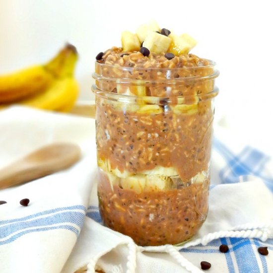 Banana Chocolate Overnight Oats