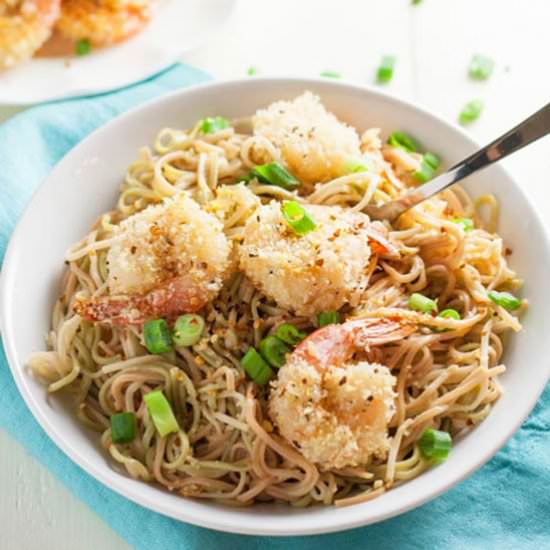 Oven Fried Bang Bang Shrimp Pasta