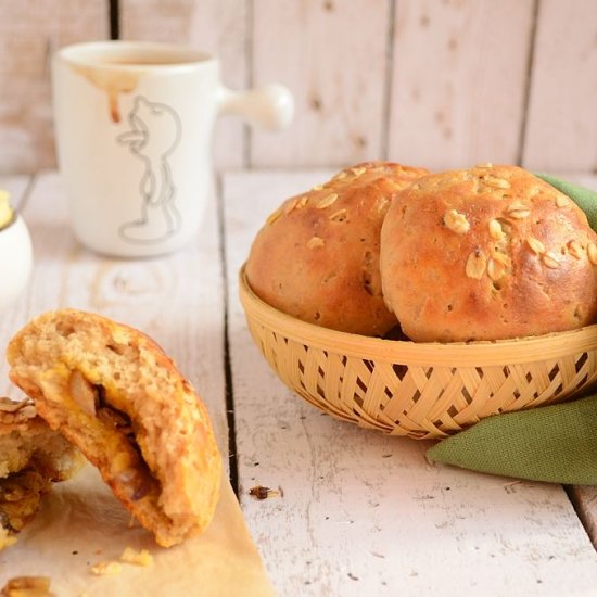 Whole Wheat Spicy Potato Buns