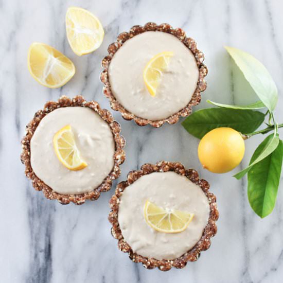 Raw Meyer Lemon Mini Tart