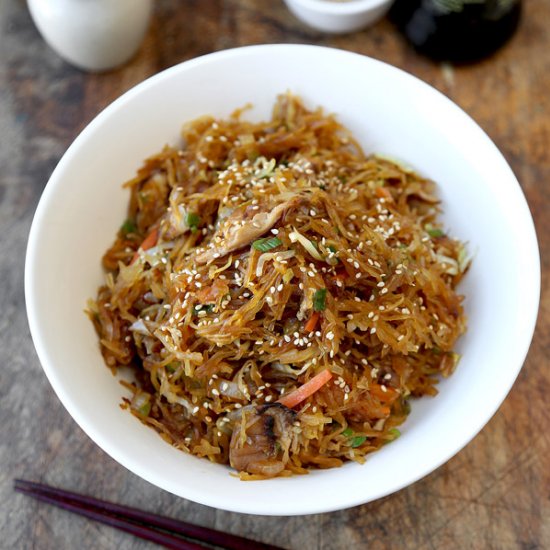 Spaghetti Squash Yakisoba Style