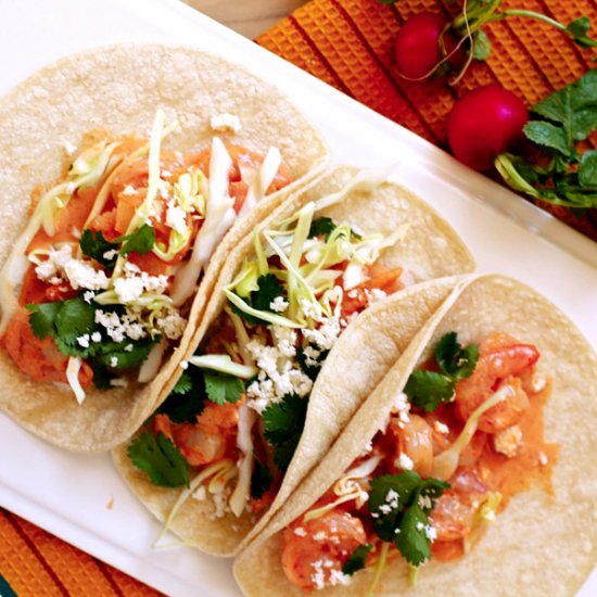 Creamy Chipotle Shrimp Tacos