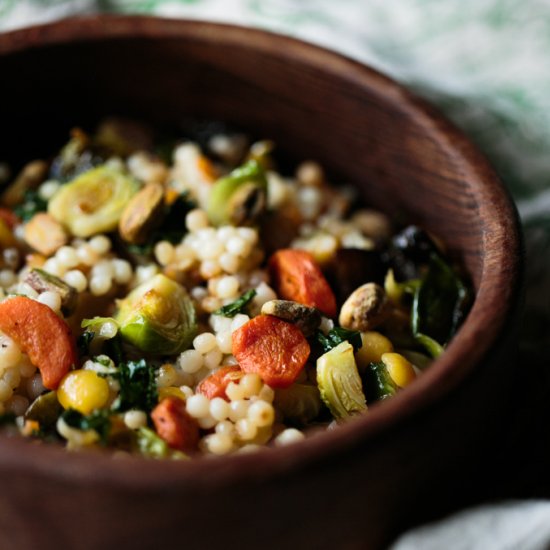 Roasted Winter Veggies and Couscous