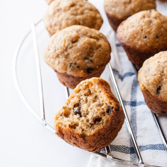 Peanut Butter Banana Muffins